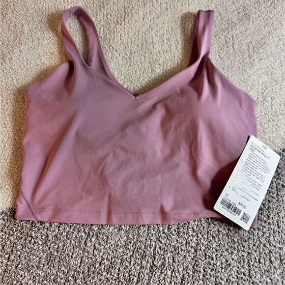 lululemon align Tank Top Womens Sz 12 purple Nulu Fabric built in Bra New - Picture 8 of 12